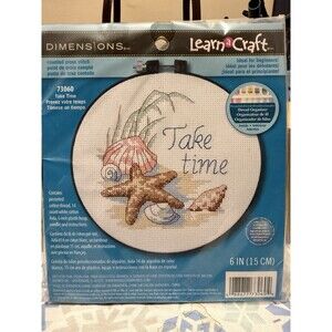 Dimensions Cross Stitch Kit 73060 Beach & Nautical Frame w/ Hoop, Organizer
